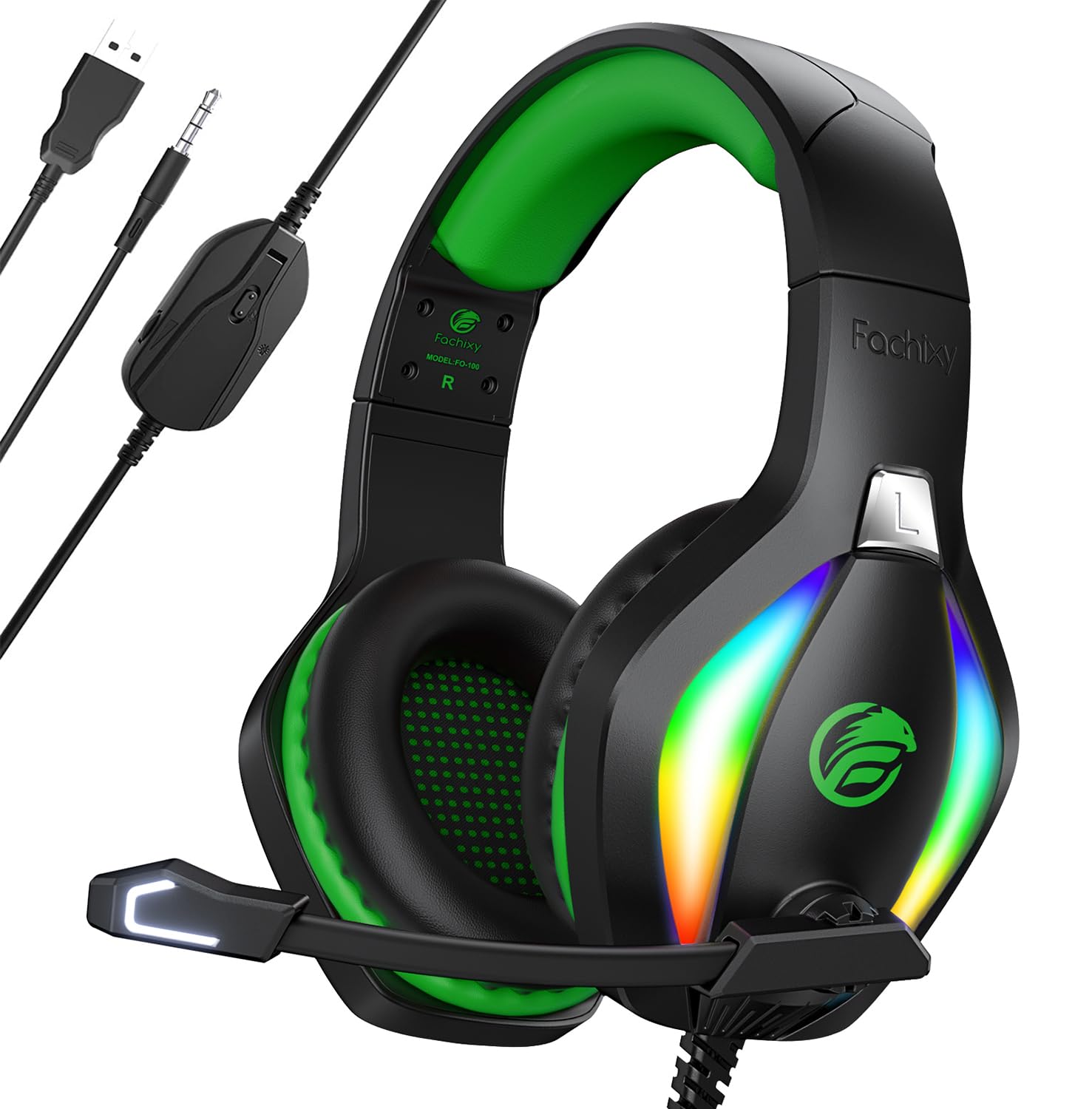 Fachixy FC100 Gaming Headset for PS4, PS5, PC, Xbox, Switch, Gamer Headset 1