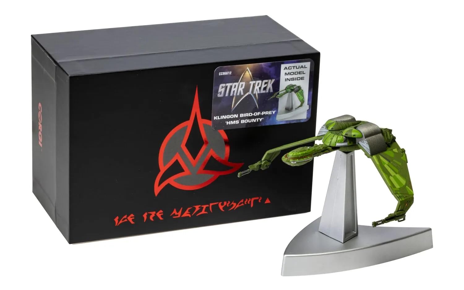 Corgi CC96612 Star Trek Klingon Bird-of-Prey 'HMS Bounty' Die-Cast Model | Metal | 105x130x54mm