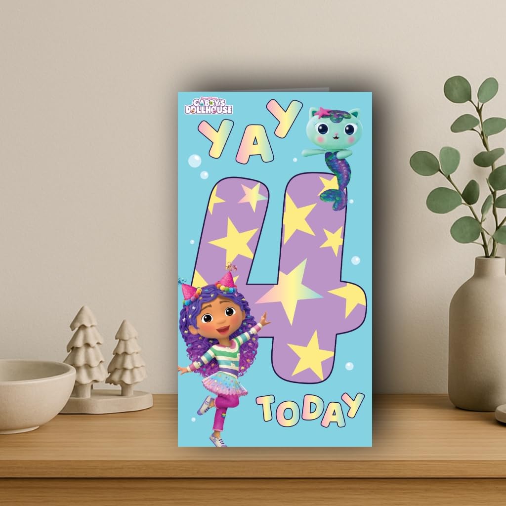 Danilo Promotions LTD Gabby's Dollhouse Birthday Card | Standard Size | Unisex-Kids 4