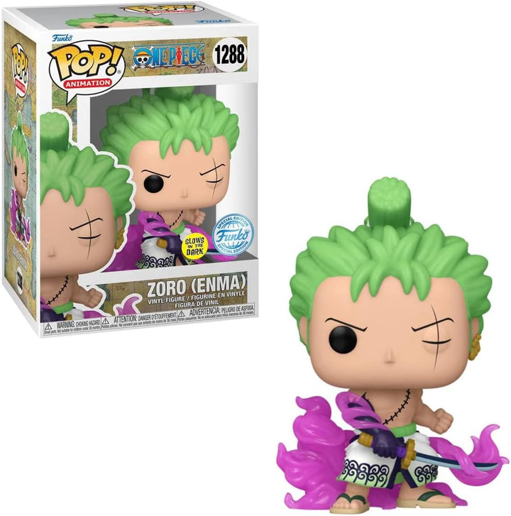 Funko Pop! Animation One Piece - Roronoa Zoro Vinyl Figure (Enma Glow in the Dark) #1288