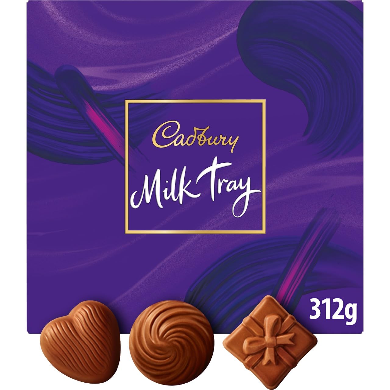 Cadbury Milk Tray Chocolate Box, 312g Assorted Milk Chocolates Gift Set