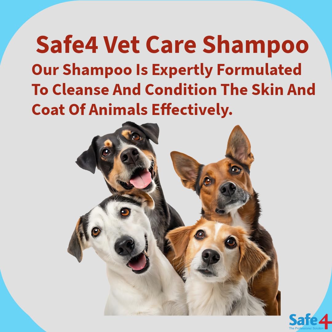 Safe4 Antimicrobial & Antifungal Dog Shampoo - Peach Scent, pH Neutral | 500 ML 2