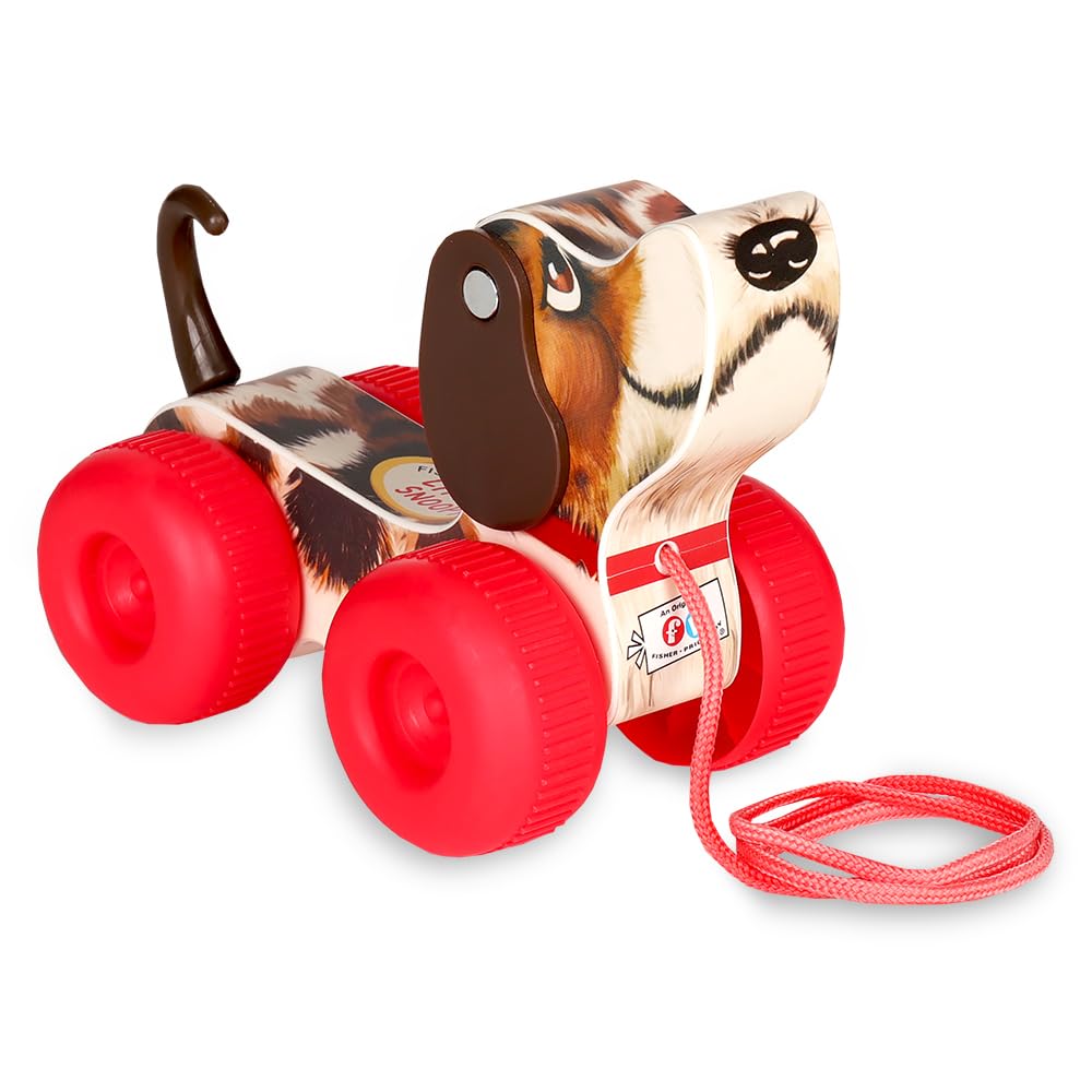 Basic Fun Fisher Price Little Snoopy Pull-Along Toy | Multicolor | Ages 12 Months+ 1