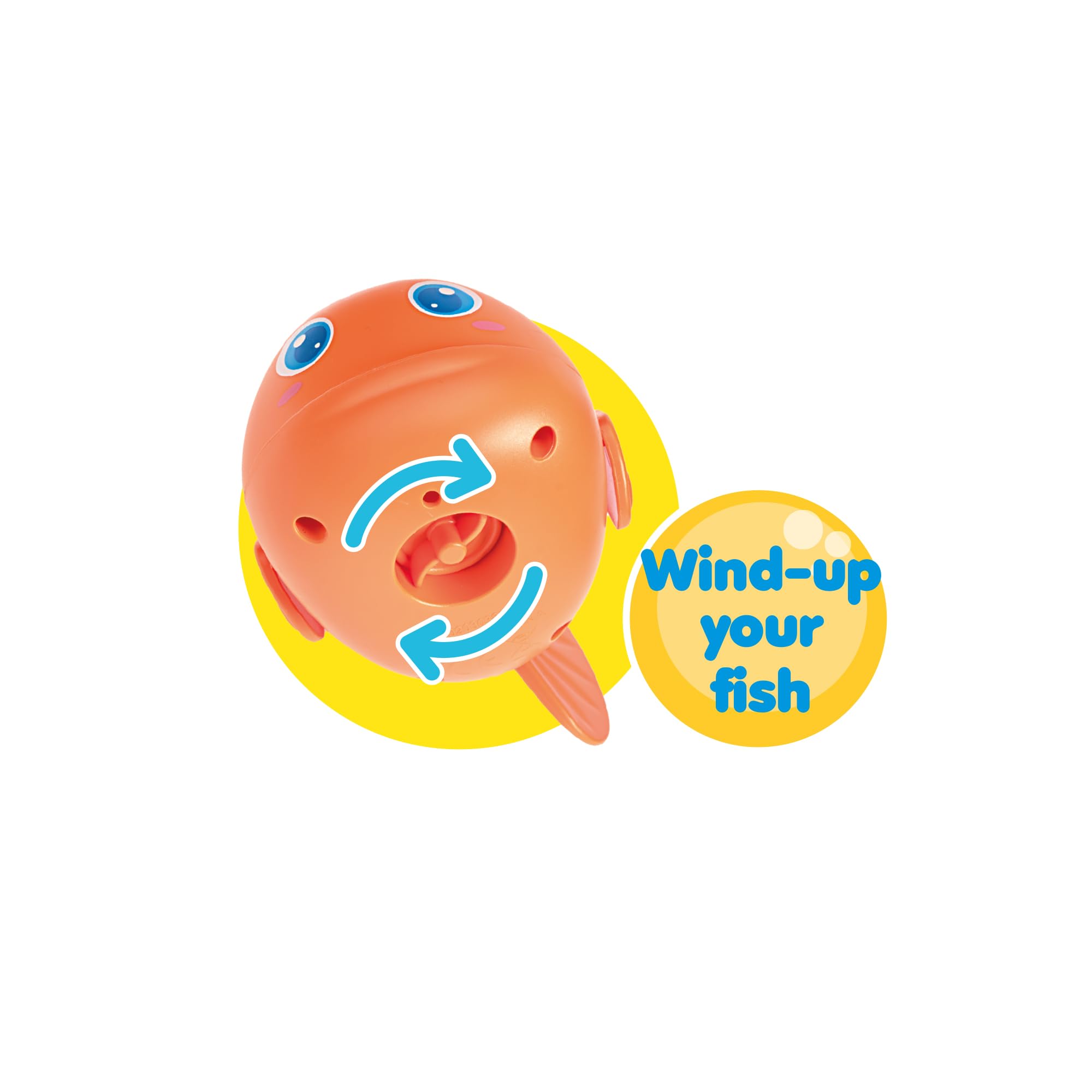 Bath Pop Magnetic Catch A Fishy Set - Floating Magnetic Fishing Game | 3 Wiggling Fish | Ages 3+