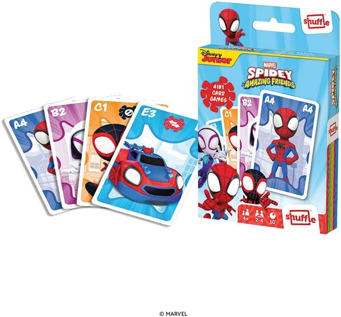Cartamundi Marvel Spidey and His Amazing Friends 4 in 1 Card Game 4