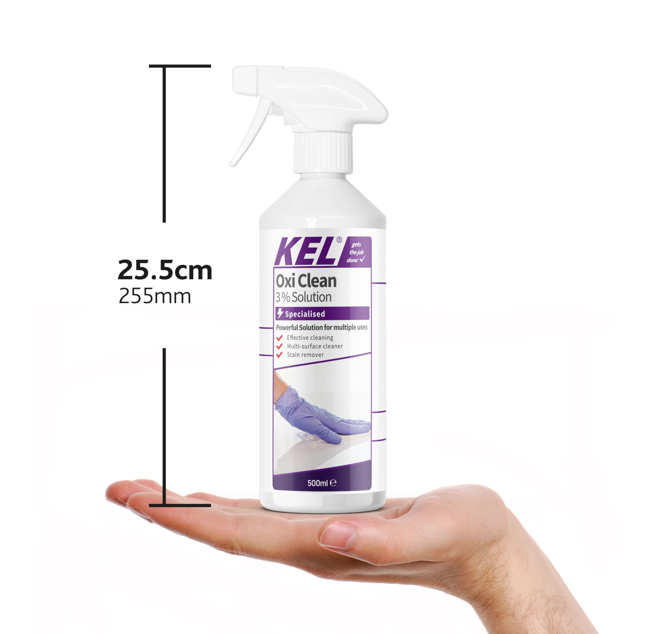 KEL Oxi Clean Hydrogen Peroxide 3% Stain Remover Liquid | 500 ml | Fresh Scent