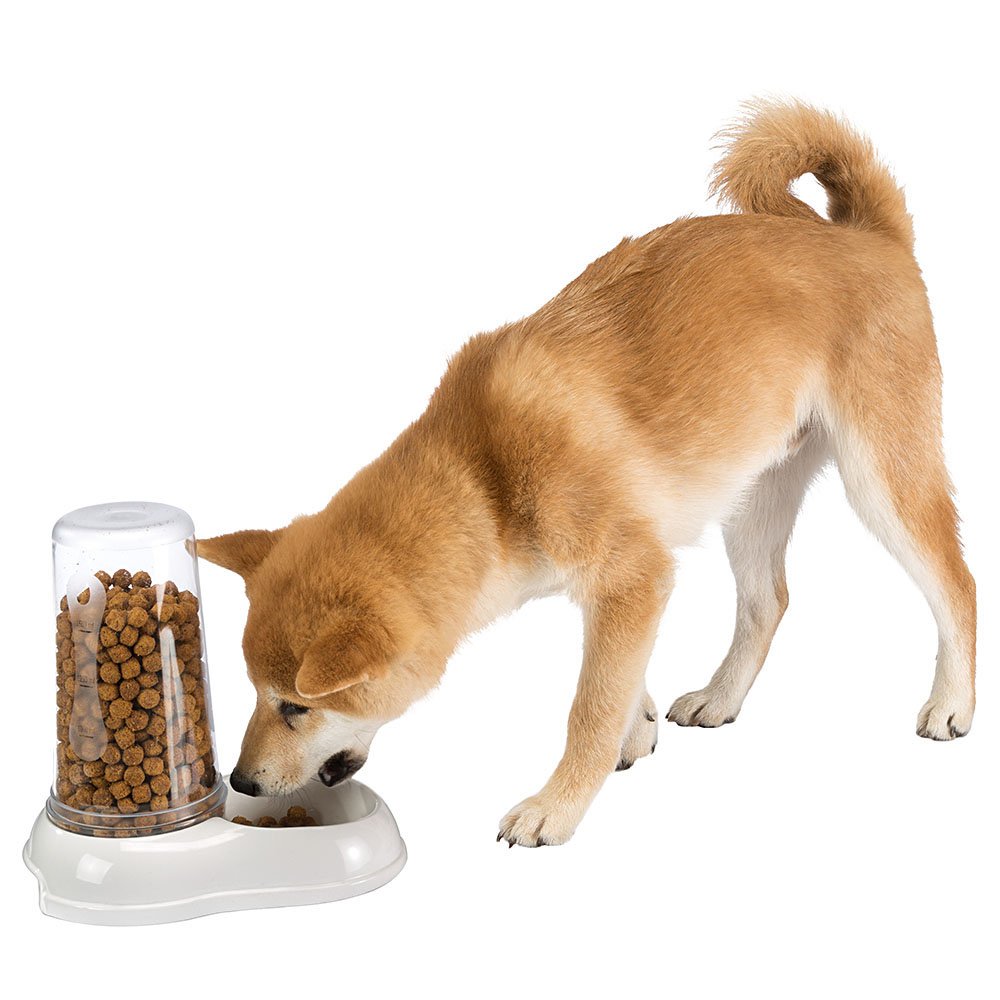 Ferplast Azimut 1500 Automatic Pet Feeder - 1.5L Capacity | White Plastic | Non-Slip Base 3