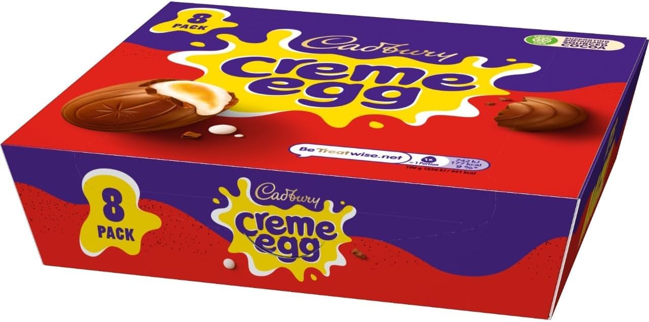 Cadbury Milk Chocolate Crème Eggs - Pack of 8 (320g) - Easter Chocolate Treats with Creamy Fondant Filling 7