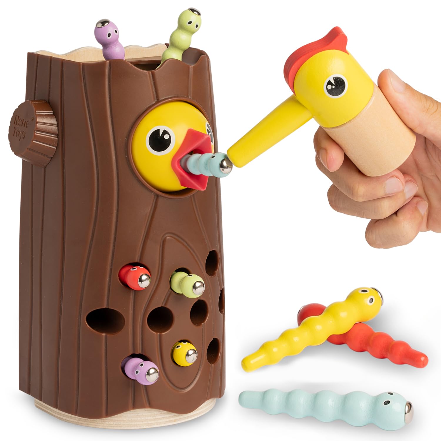 Nene Toys Little Woodpecker - Montessori Educational Toy for Toddlers 2-4 Years 8