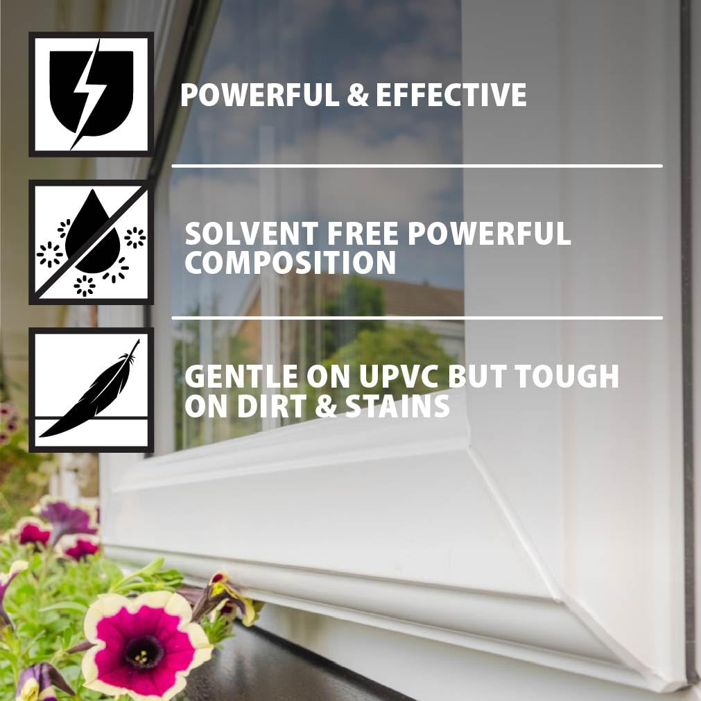 Chemical Trade Store UPVC Cleaner - Industrial Strength for Doors, Windows, Plastic | 1L Liquid 2
