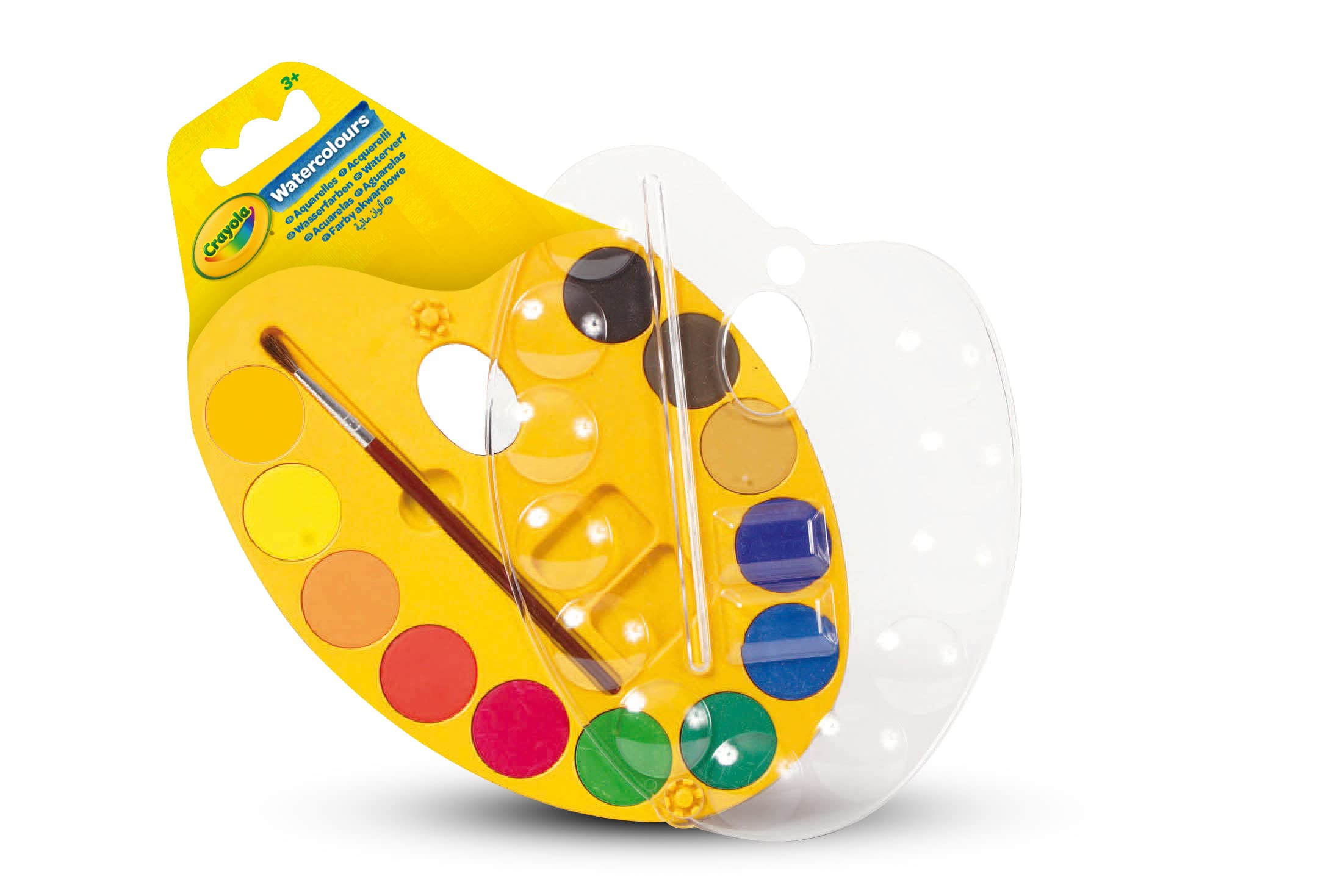 CRAYOLA Watercolour Paint Set - 12 Classic Colours, Washable | Ages 3+