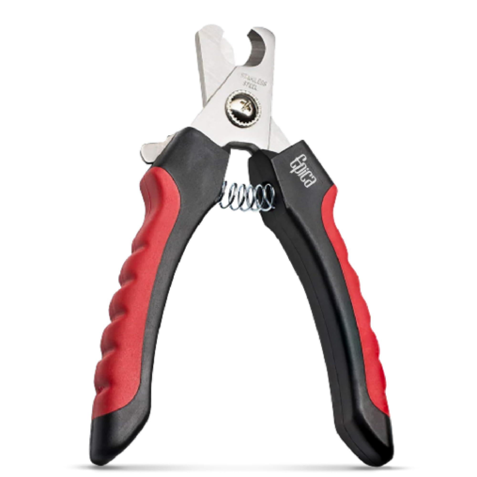 Epica Large Dog Nail Clippers - High-Grade Stainless Steel, Black/Red, Safety Lock 1