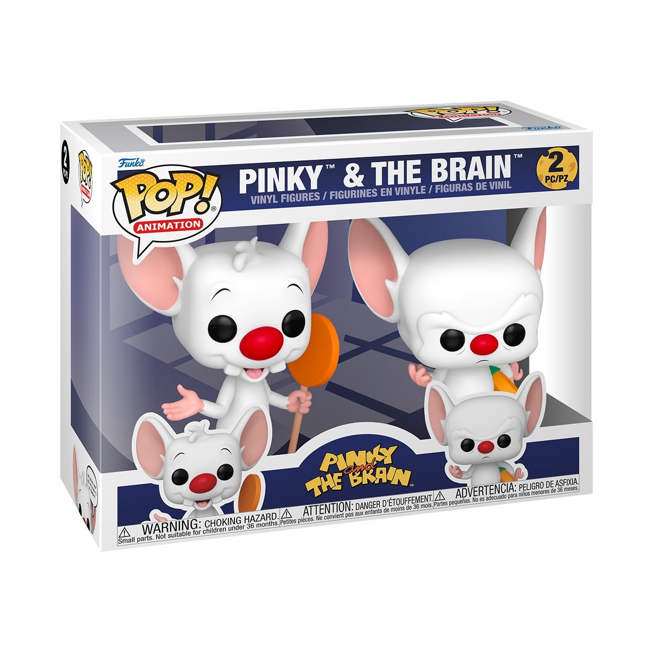 Funko Pop! Animation: Animaniacs - Pinky & The Brain 2 Pack Vinyl Figure