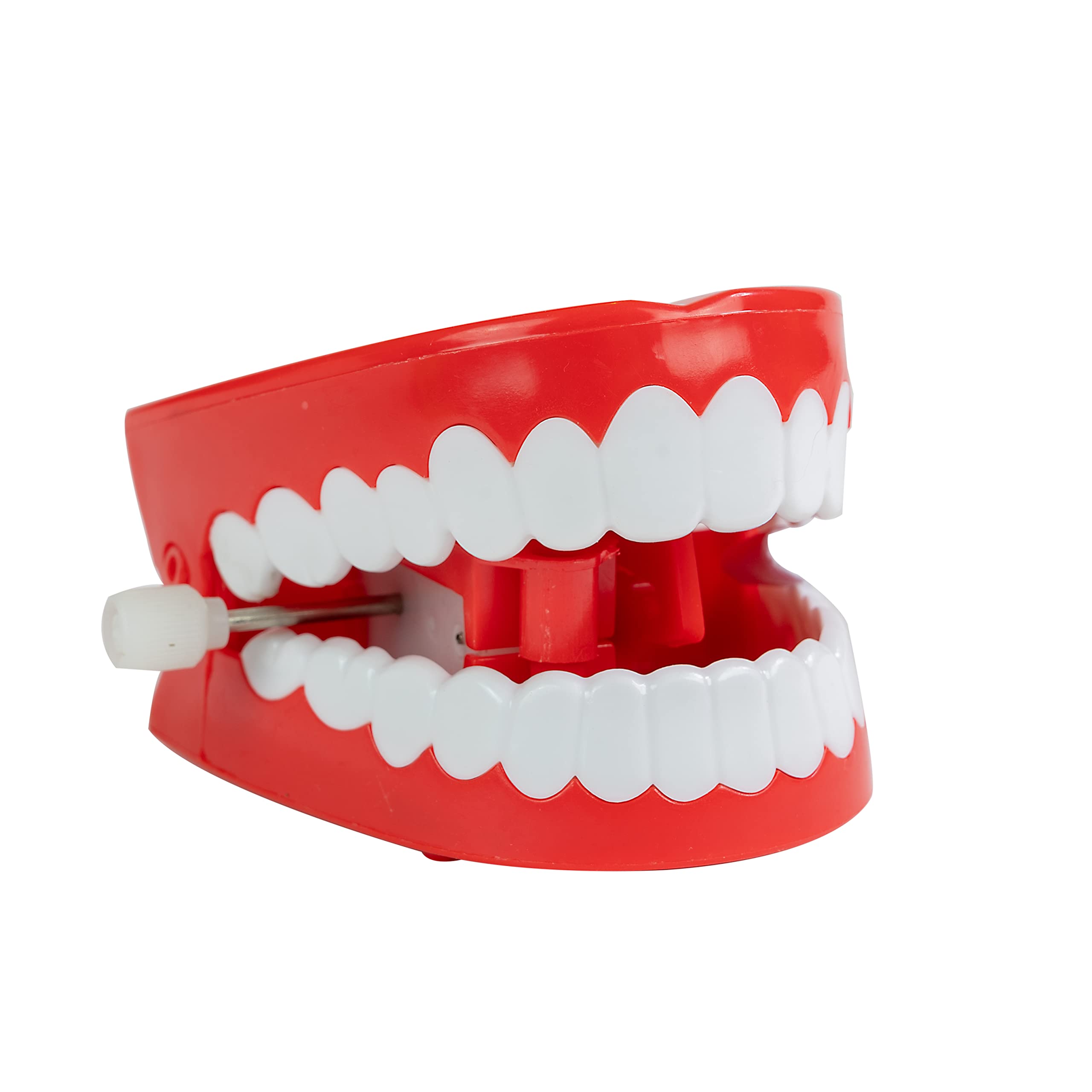Funtime Gifts Classic Clockwork Chattering Teeth - Red | Wind-Up Toy | Plastic 5