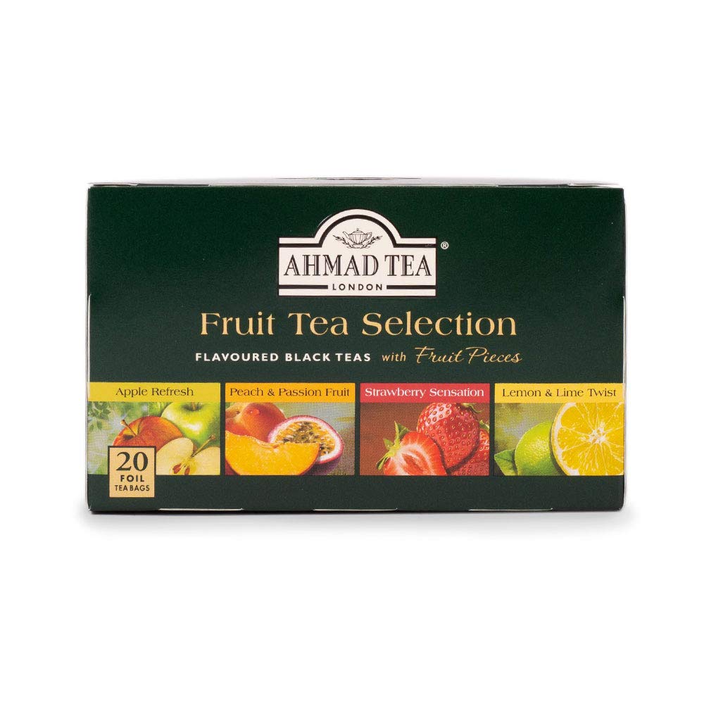 Ahmad Tea Fruit Black Tea Selection - 20 Teabags | Real Fruit Pieces | Hot or Iced 3