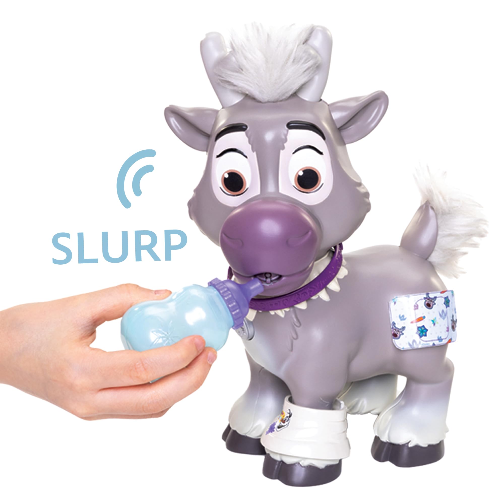 Disney Frozen Young Sven Care Kit - Interactive Vet Playset for Ages 3+ 4