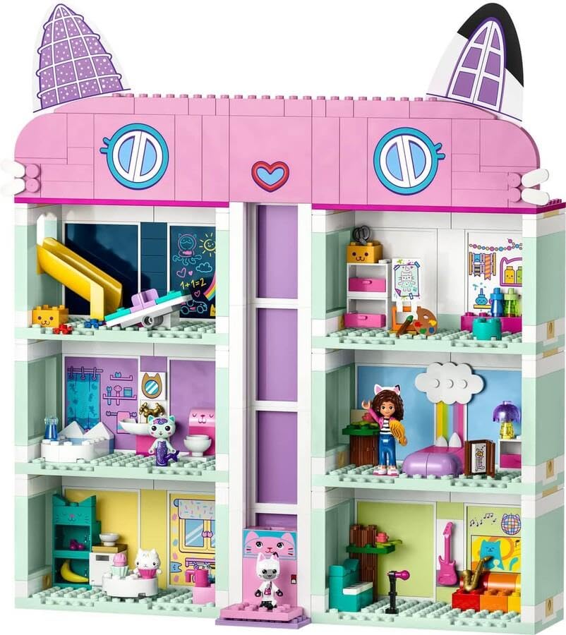 LEGO Gabby's Dollhouse 10788 - 4-Floor Dollhouse with 4 Figures | Ages 4+ 4