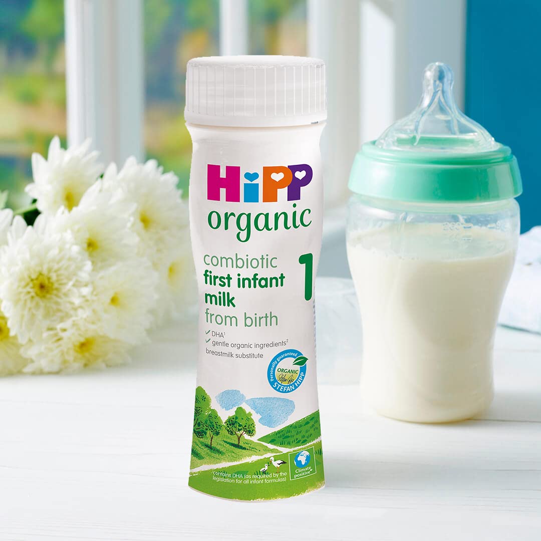 HiPP Organic 1 First Milk Ready to Feed 200ml (Pack of 6) 4