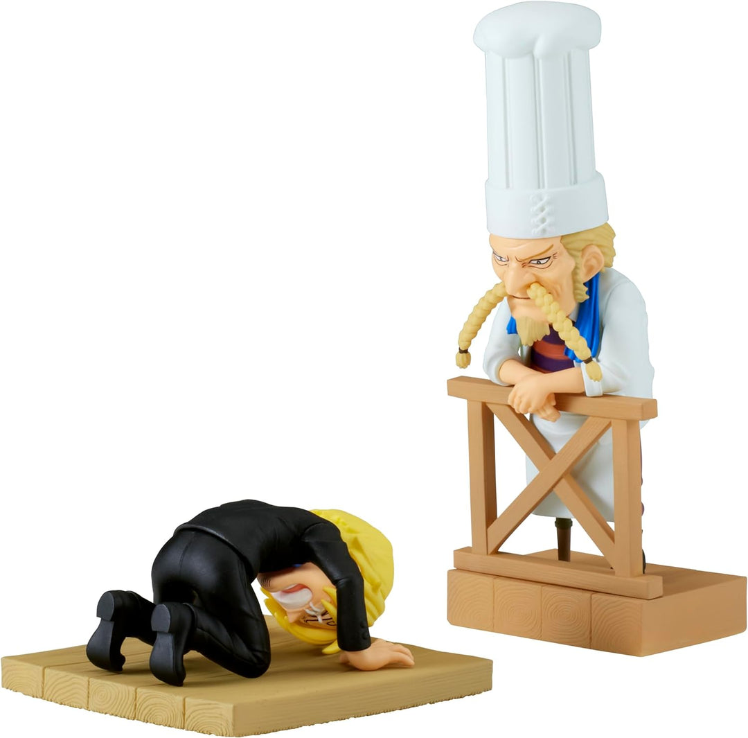 Banpresto One Piece World Collectable Figure Log Stories - Sanji & Zeff Vinyl Figure (BPR88986)