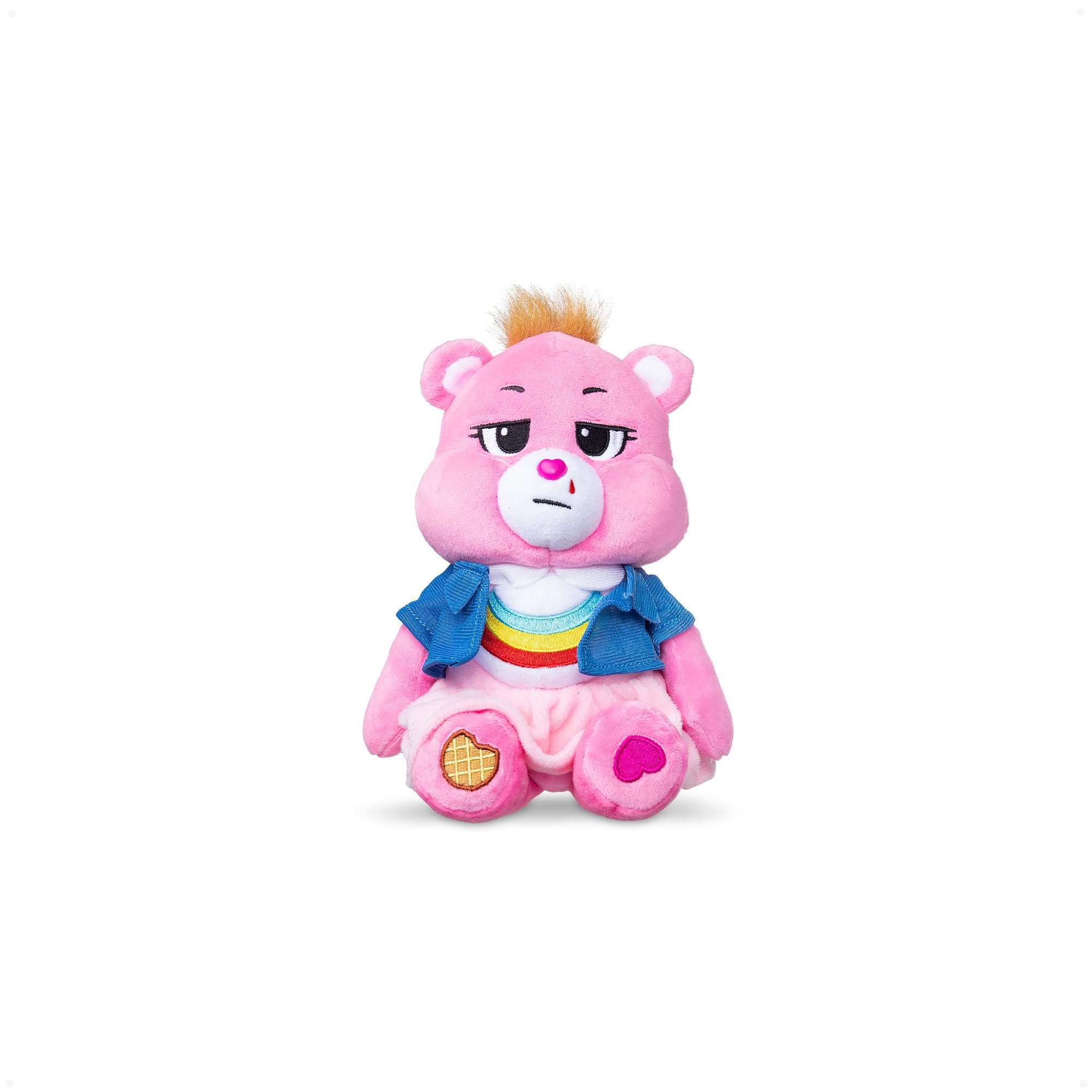 Care Bears Cheer Bear as Eleven Plush Toy - 22 cm | Stranger Things Collaboration | Ages 4+