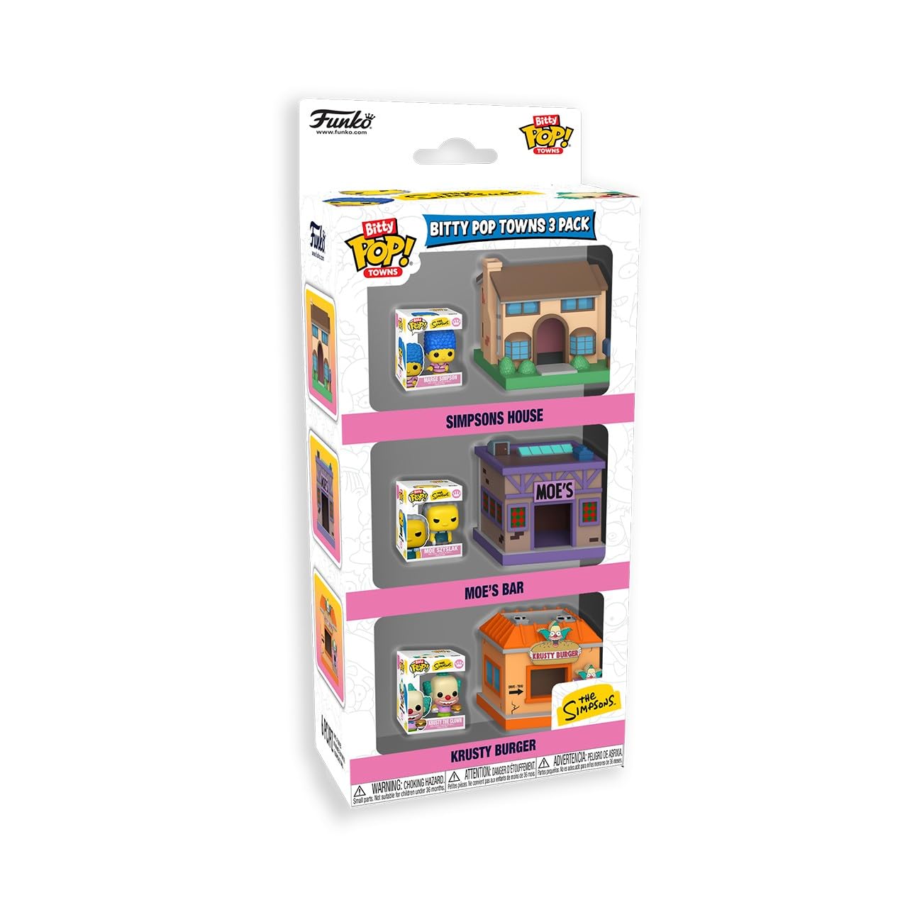 Funko Bitty Pop! Town Springfield Krusty Burger & Simpson Home 3 Pack 1