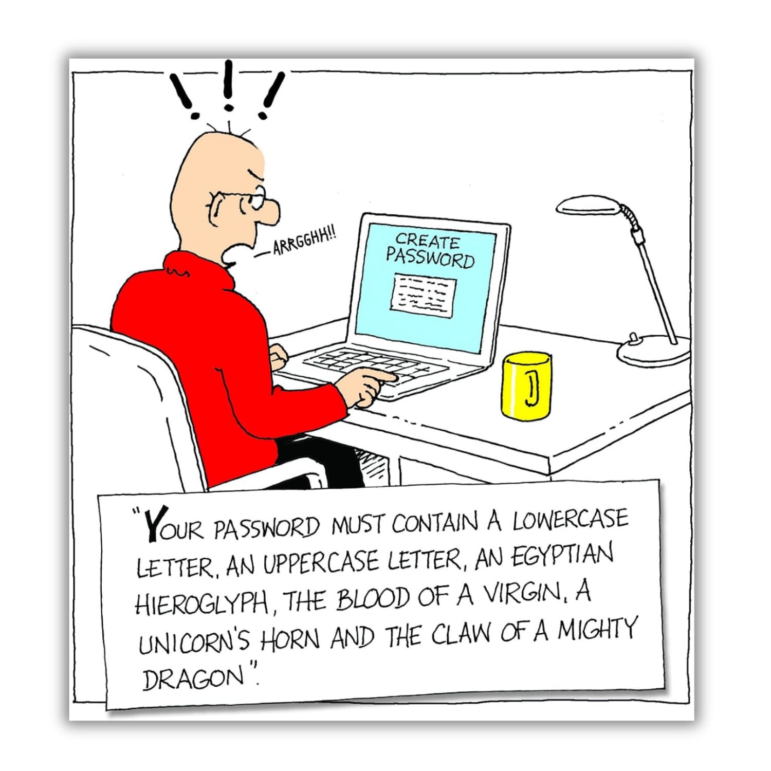 Emotional Rescue Norbert & Val Funny Birthday Card for Him - Create Password | 24 cm x 16.5 cm 1