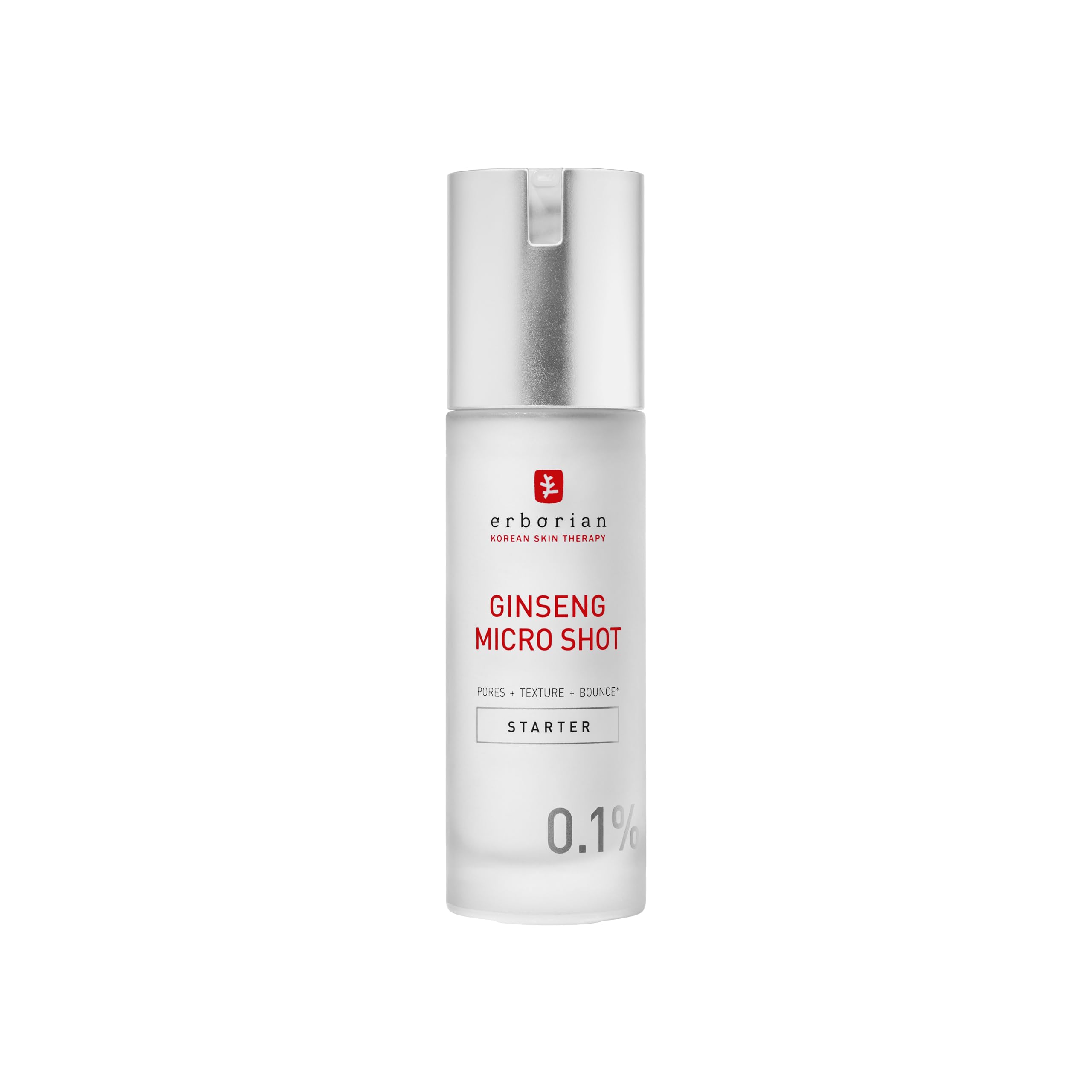 Erborian Ginseng Micro Shot Serum - 0.1% Concentration | 30 ml | Smoothening & Pore Treatment 1