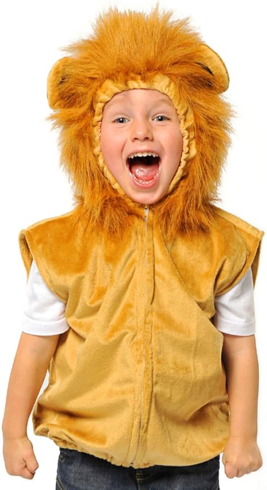 Pretend to Bee Lion Costume - Kids Unisex Zip-Up Fancy Dress for Ages 3-7