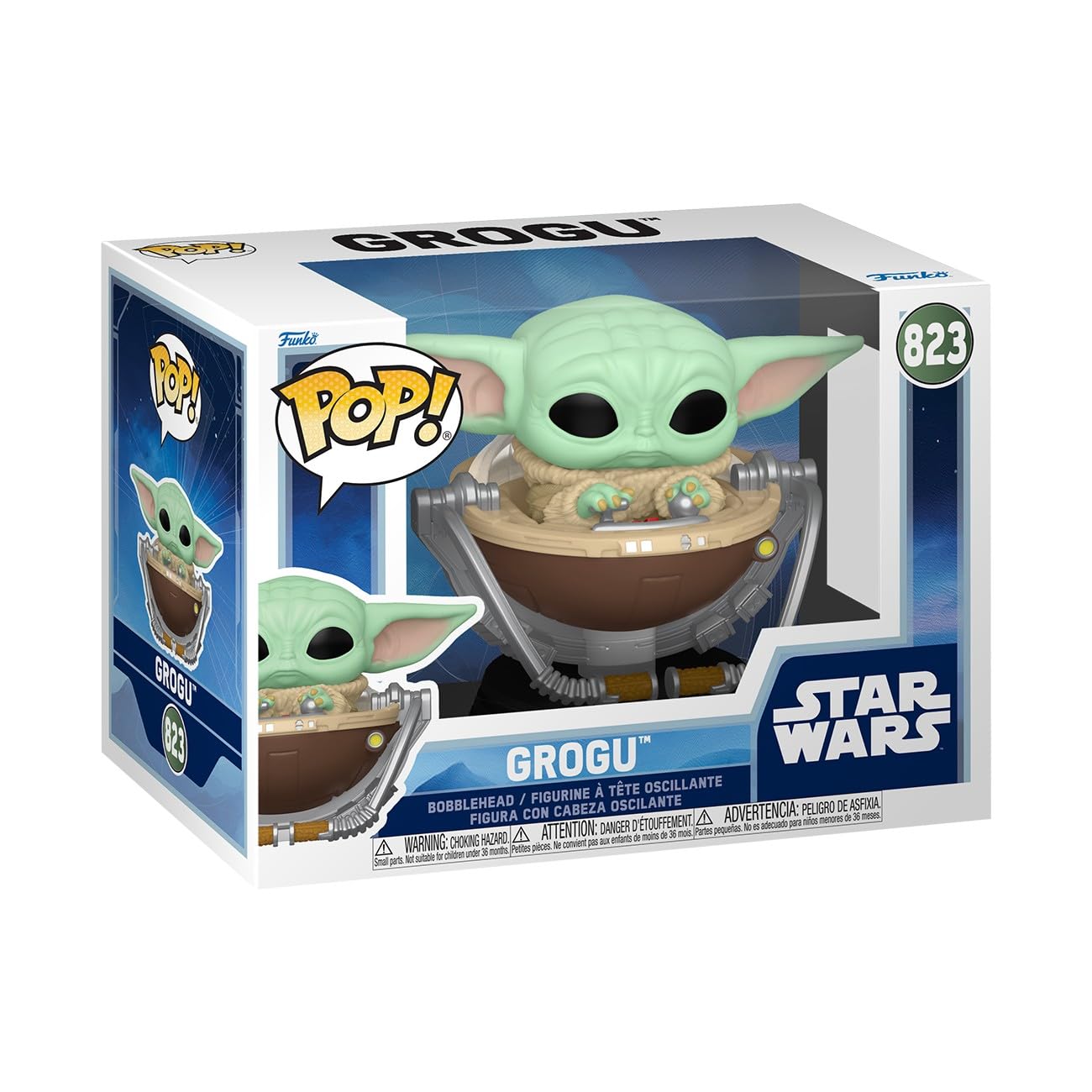 Funko POP! Star Wars: The Mandalorian and Grogu - Grogu in Pram Vinyl Figure | 3.75 in 1