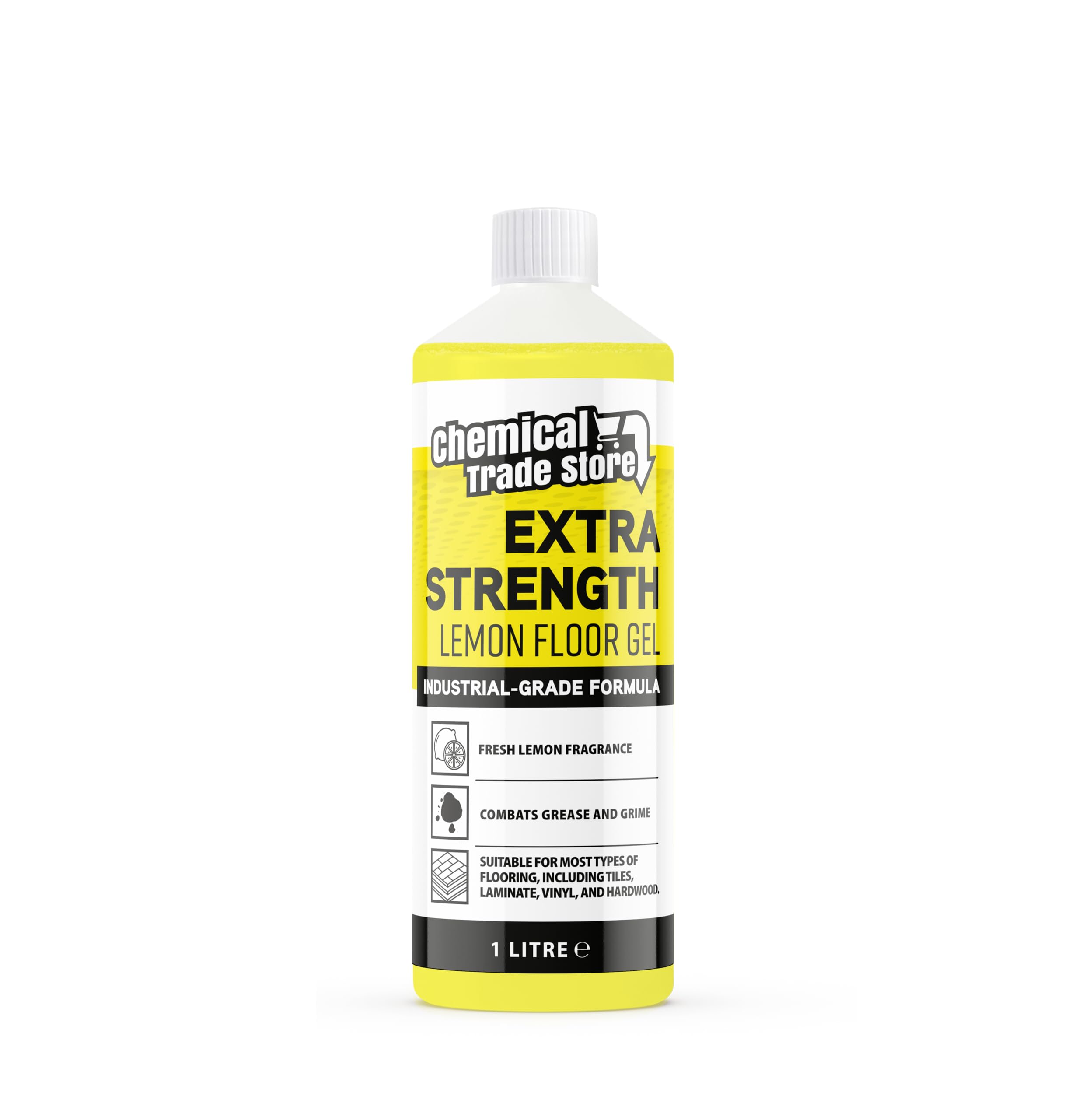 Chemical Trade Store Lemon Floor Gel - Industrial Strength Cleaner | 1L | Streak Free 1