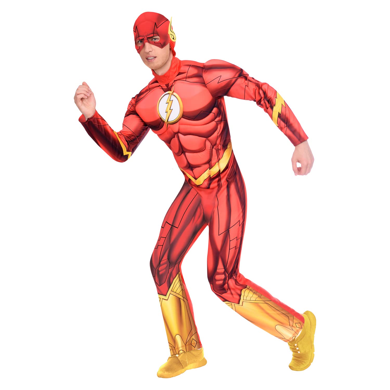 amscan The Flash Costume - Adult Superhero Fancy Dress