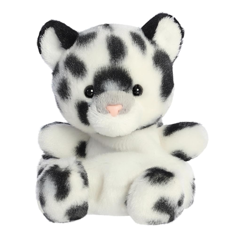 AURORA Palm Pals Kaia Snow Leopard - 13cm Soft Toy | White | Suitable from Birth