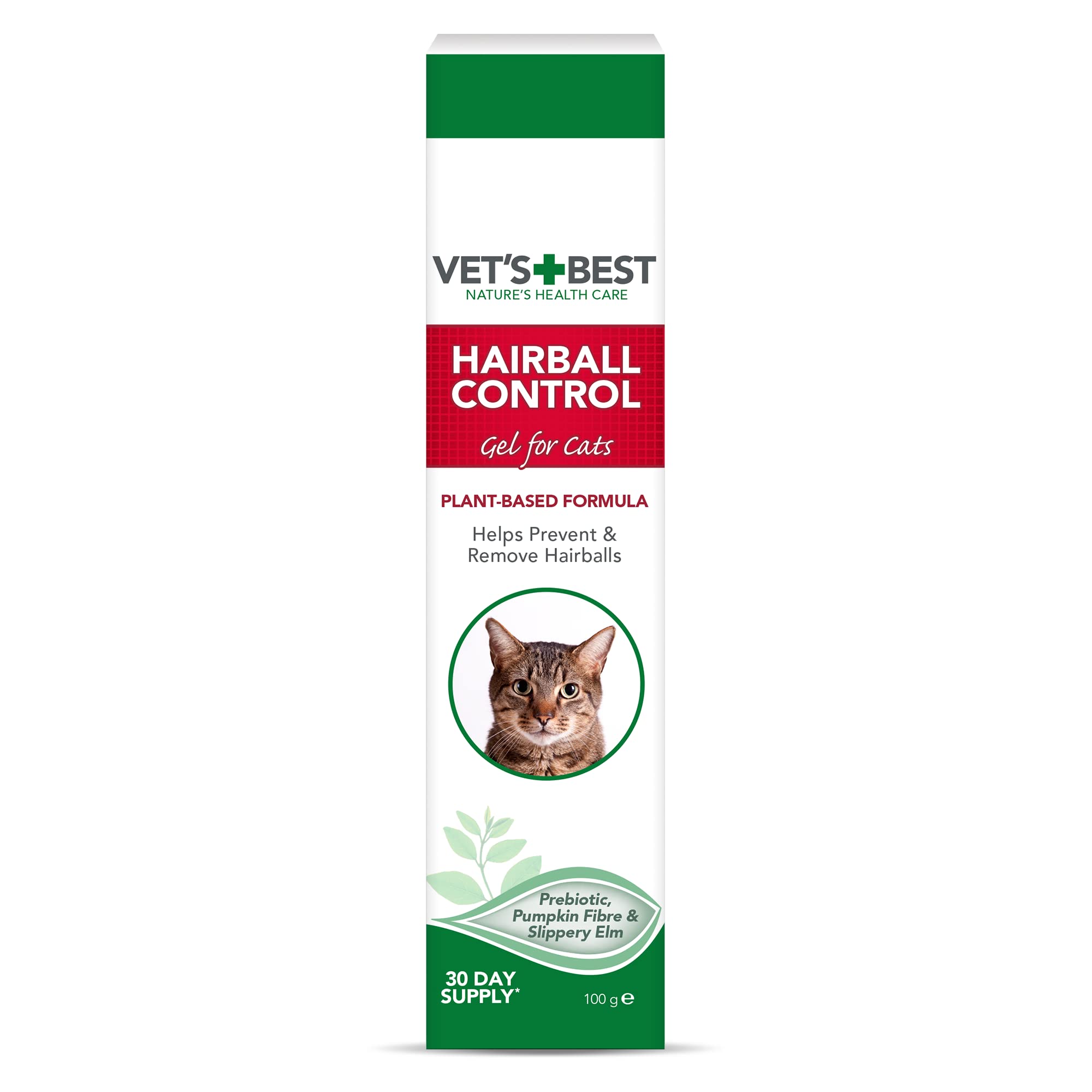 Vet's Best Cat Hairball Relief Digestive Aid Gel - 100g | Chicken Flavor | All Life Stages
