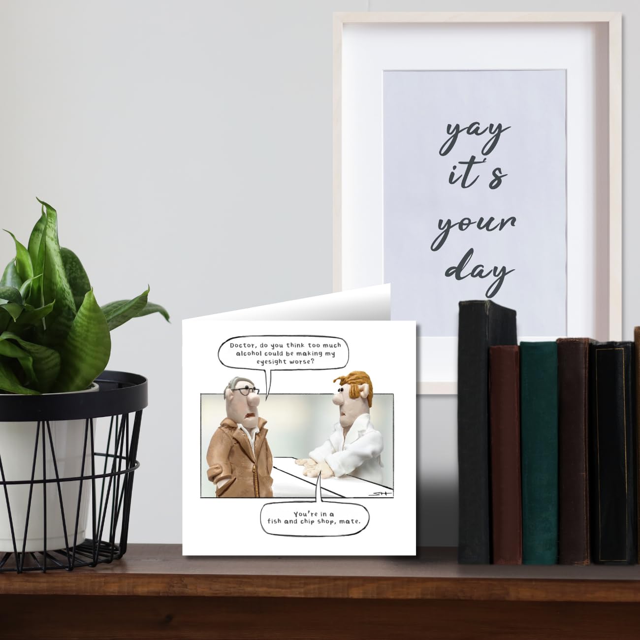 Emotional Rescue Funny Birthday Card for Him - Model Family Range | 6 x 6 inches 4