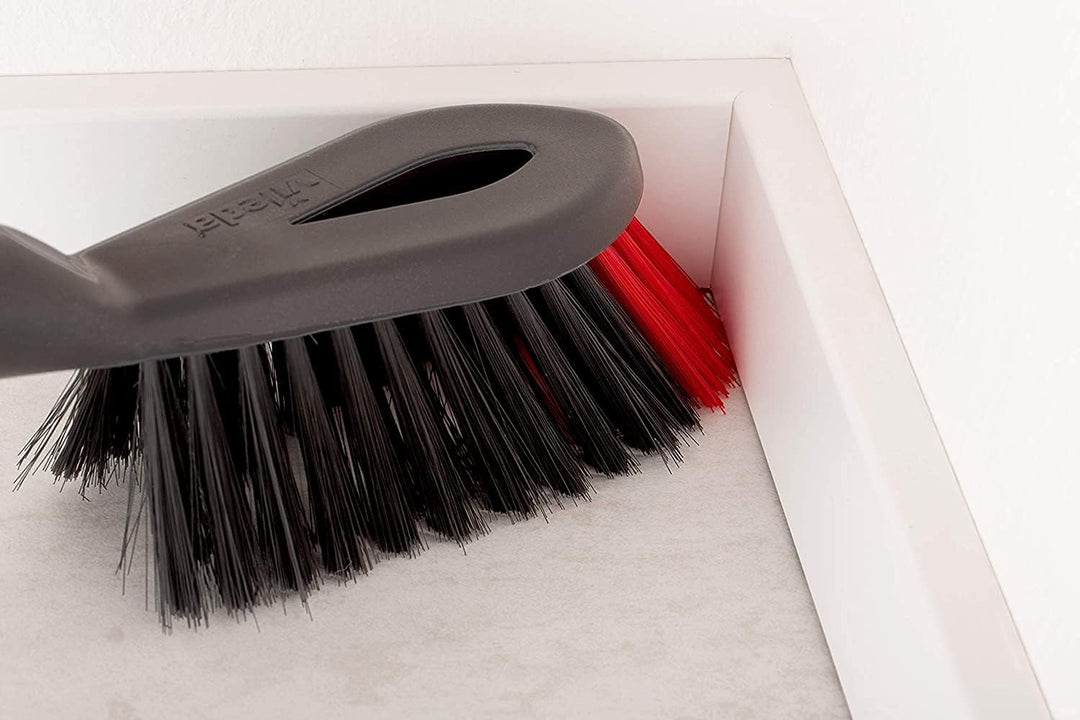 Vileda - 2-in-1 Dust Pan & Brush Set with Ergonomic Design and Rubber Lip