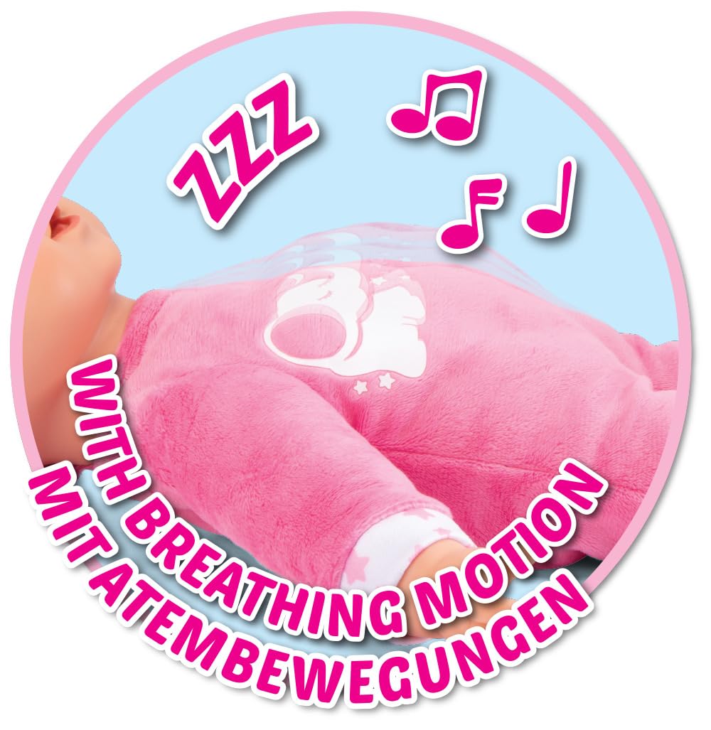 Simba Laura Schlummerzeit Doll - Breathing Movement & Sound, 38 cm, 18 Months+ 3