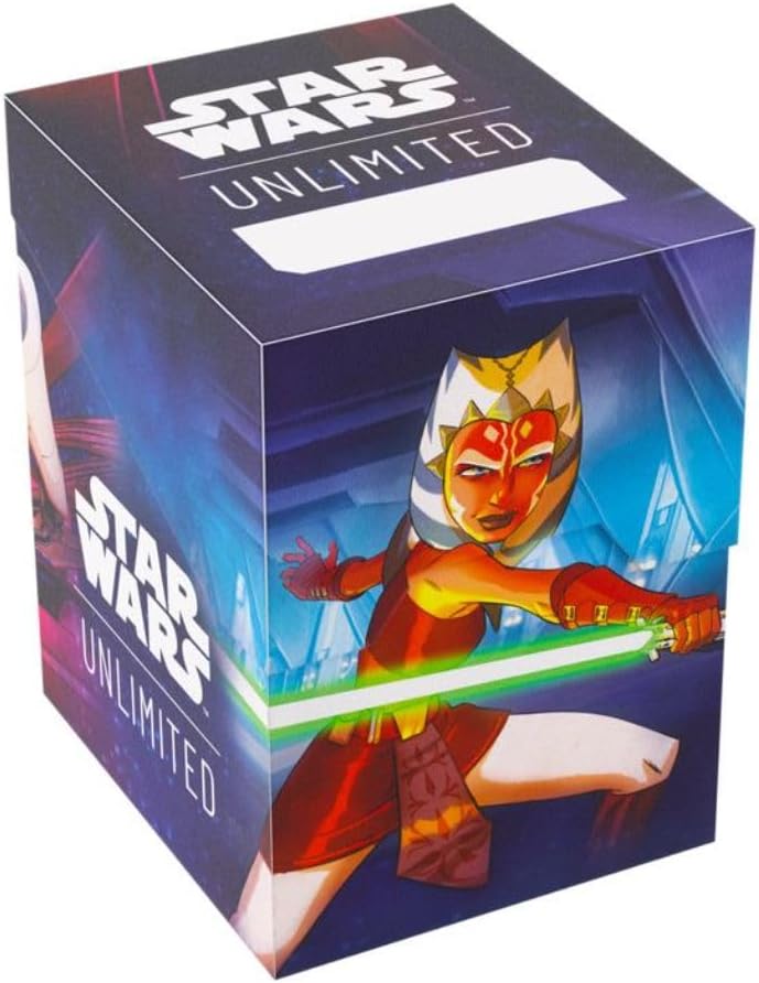 Gamegenic Star Wars Unlimited Soft Crate – Deckbox mit Token-Aufbewahrung für Ahsoka Tano und General Grievous