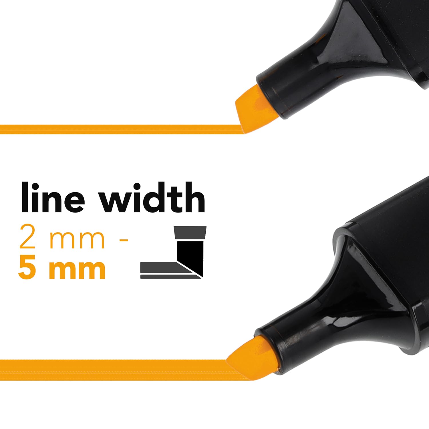 Westcott Highlighter Markers - 6-Pack Mix with Chisel Tip & Quick-Drying Ink | Non-Toxic 3