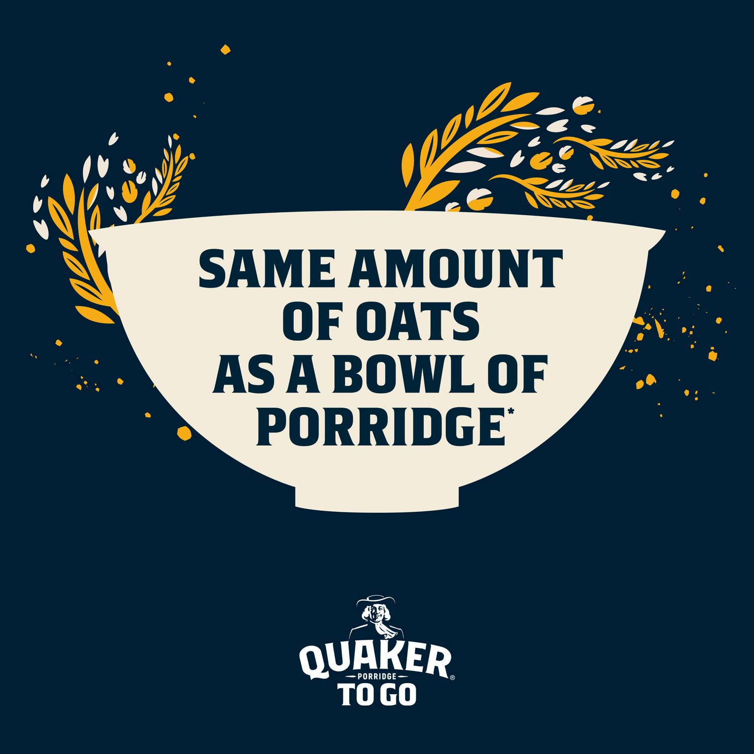 Quaker - Porridge To Go Breakfast Bar Golden Syrup 12 x 55 g 4