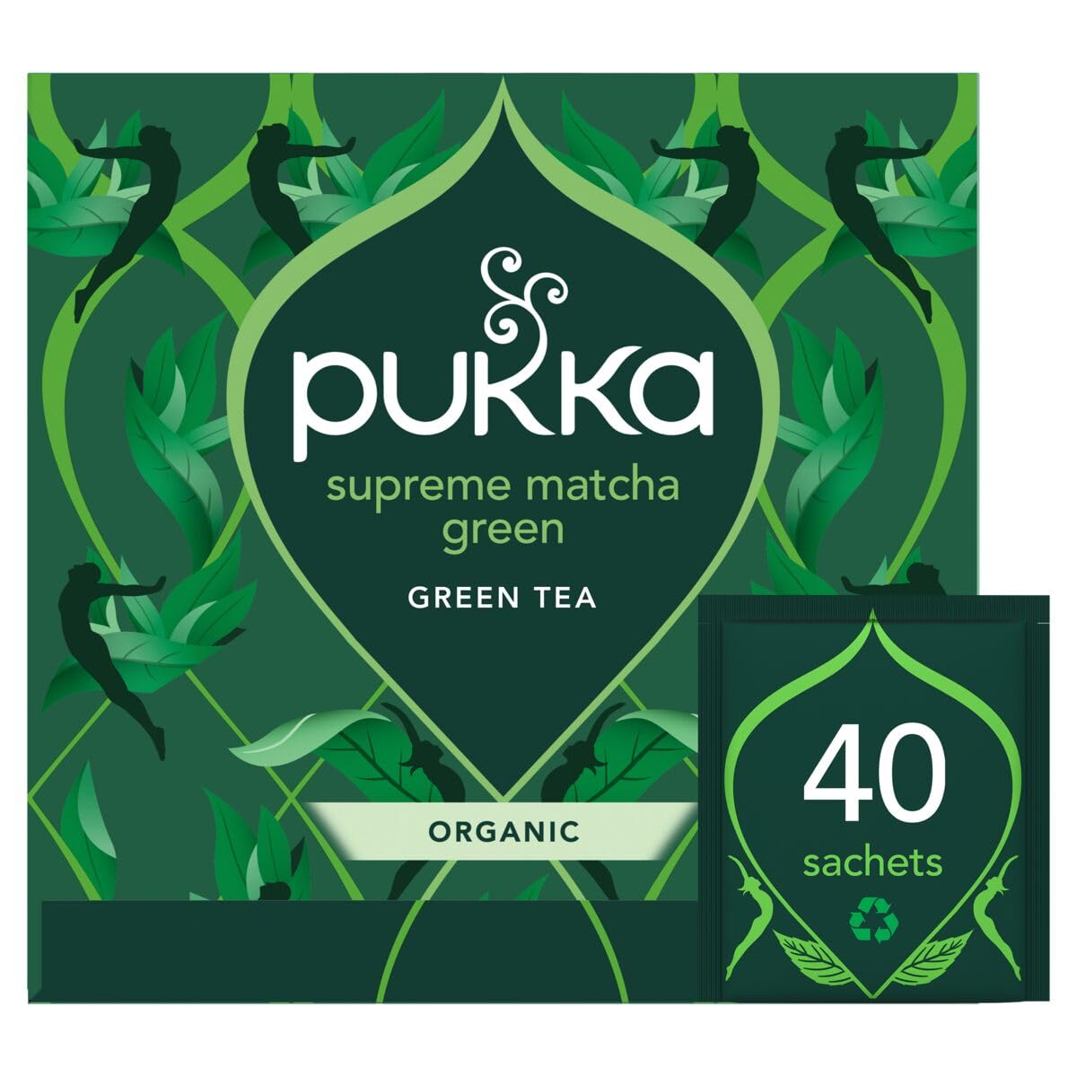 Pukka Herbs Supreme Matcha Green Organic Tea Bags Box | 40 Count | Rich in Antioxidants 1