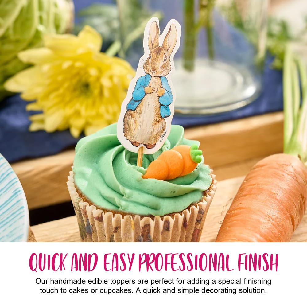 Anniversary House Hand-made Vegetable Patch Edible Sugarcraft Cake Toppers | 8 Pack | 2-3cm 3