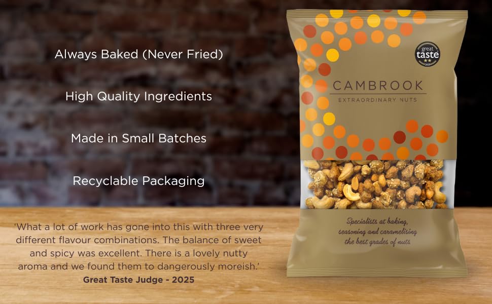 C Cambrook Extraordinary Nuts Mix 10 Salted Caramelised Spiced Mixed Nuts - 1kg Bag 2