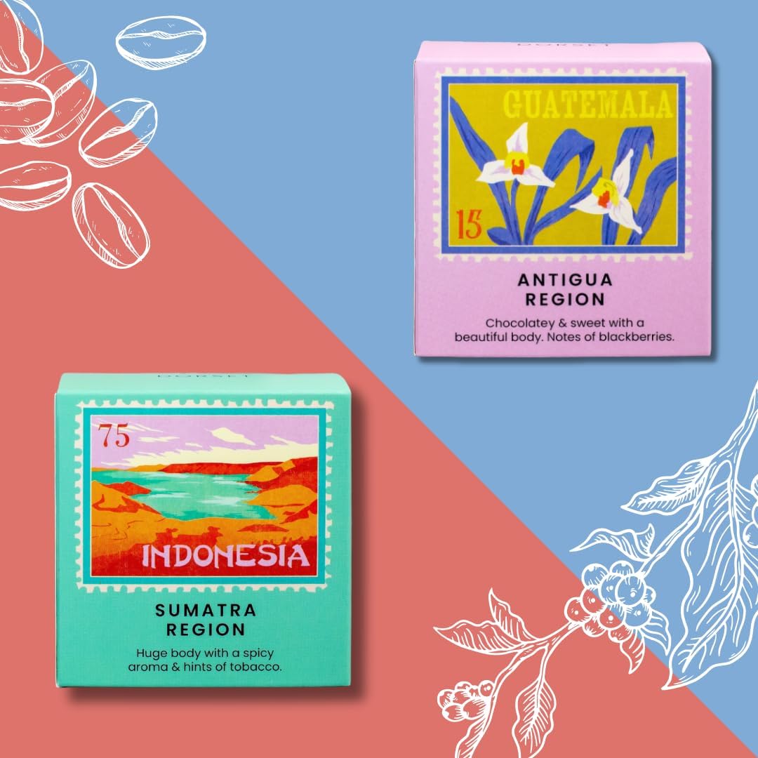 Coleridge & Lorne Single Origin Coffee gift set - 6 ground coffees from around t 5