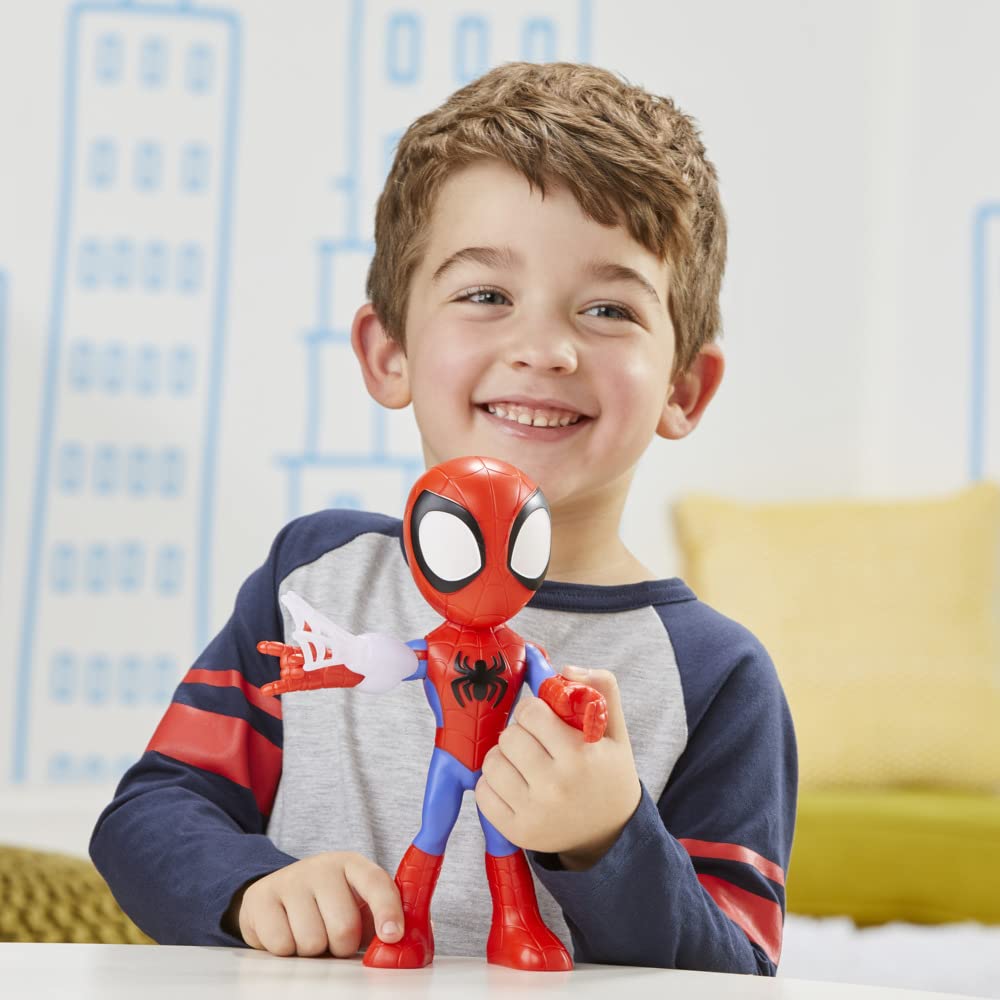 Hasbro Marvel Spidey and His Amazing Friends Supersized Spidey Action Figure | 9-inch | Ages 3+ 5