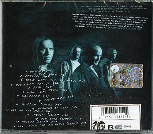 Disturbed - The Sickness Audio CD