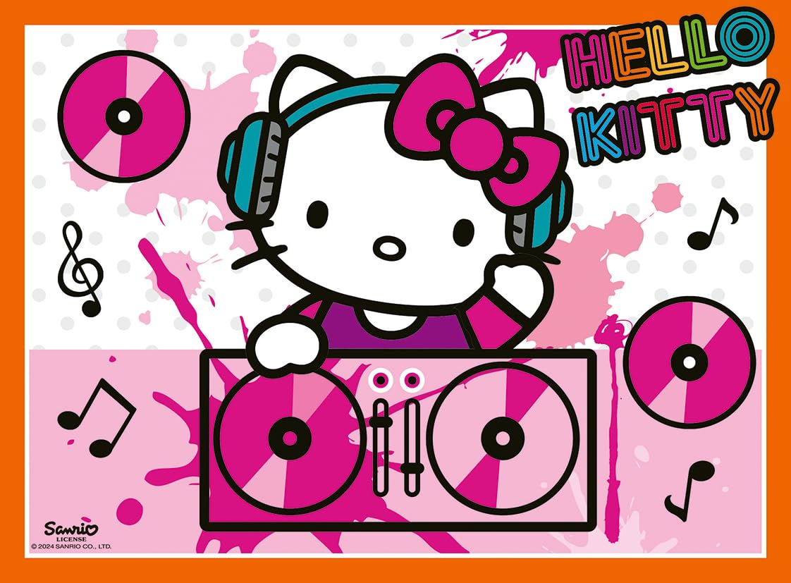 Ravensburger Hello Kitty 4-in-a-Box Jigsaw Puzzles - 72-Piece Set for Kids Ages 3+ 5