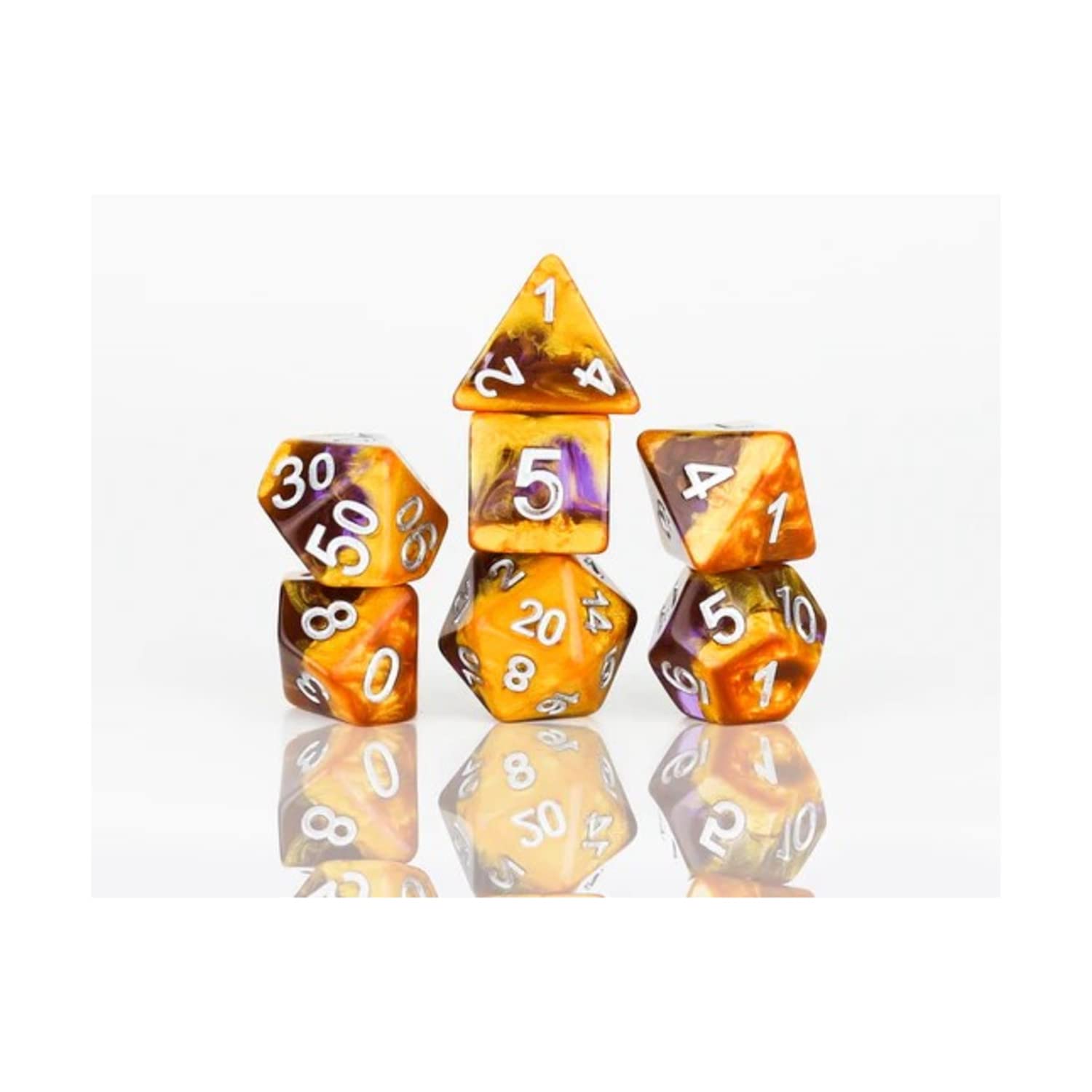 Sirius Dice Amethyst Geode Polyhedral Dice Set - 7 Pieces | Adult Target Audience | Min Age 144 Months 1