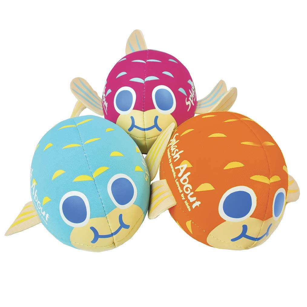 Splash About Pufferfish Neoprene Aqua Ball - Blue | Soft & Lightweight | 10 Months+