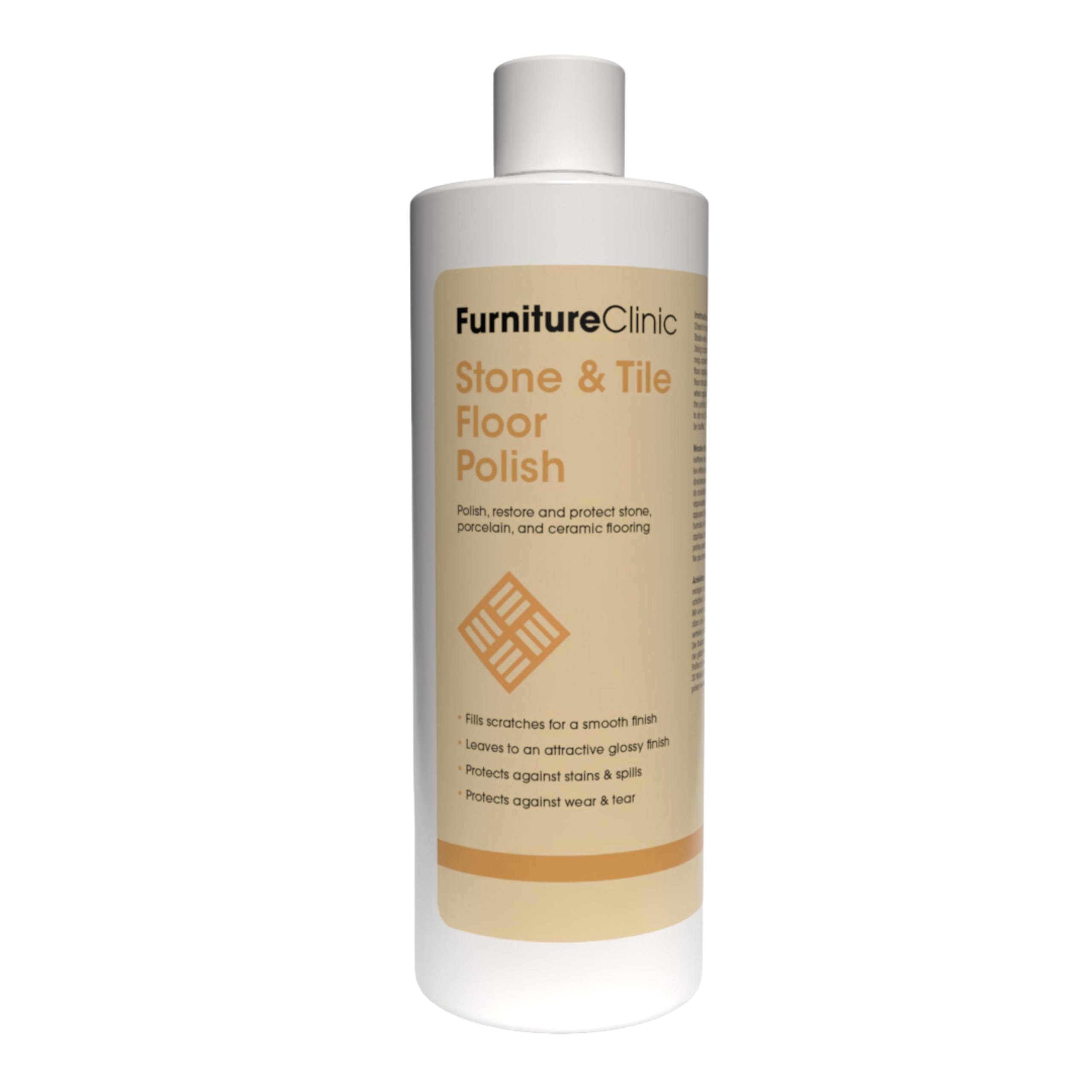 Furniture Clinic Stone & Tile Floor Polish - 500ml Glossy Sheen | Non-Slip | Restores Scratches 1
