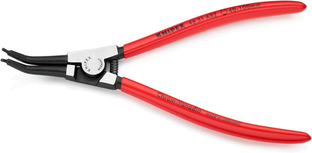 KNIPEX - Circlip Pliers for External Circlips on Shafts 45° Bent (210 mm) (46 31 A32)